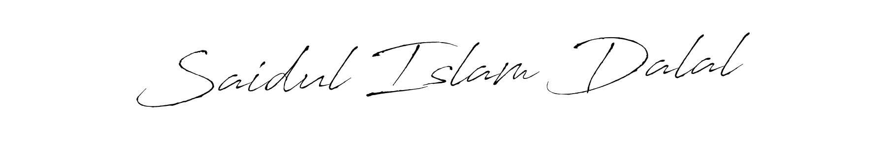 Create a beautiful signature design for name Saidul Islam Dalal. With this signature (Antro_Vectra) fonts, you can make a handwritten signature for free. Saidul Islam Dalal signature style 6 images and pictures png