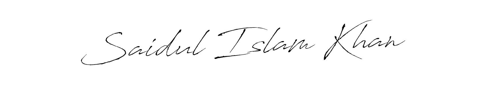 Saidul Islam Khan stylish signature style. Best Handwritten Sign (Antro_Vectra) for my name. Handwritten Signature Collection Ideas for my name Saidul Islam Khan. Saidul Islam Khan signature style 6 images and pictures png