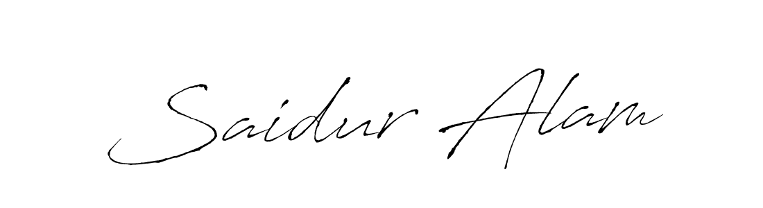 Create a beautiful signature design for name Saidur Alam. With this signature (Antro_Vectra) fonts, you can make a handwritten signature for free. Saidur Alam signature style 6 images and pictures png