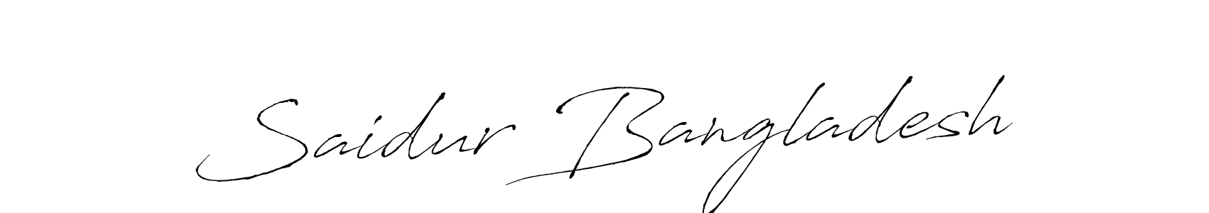 Create a beautiful signature design for name Saidur Bangladesh. With this signature (Antro_Vectra) fonts, you can make a handwritten signature for free. Saidur Bangladesh signature style 6 images and pictures png