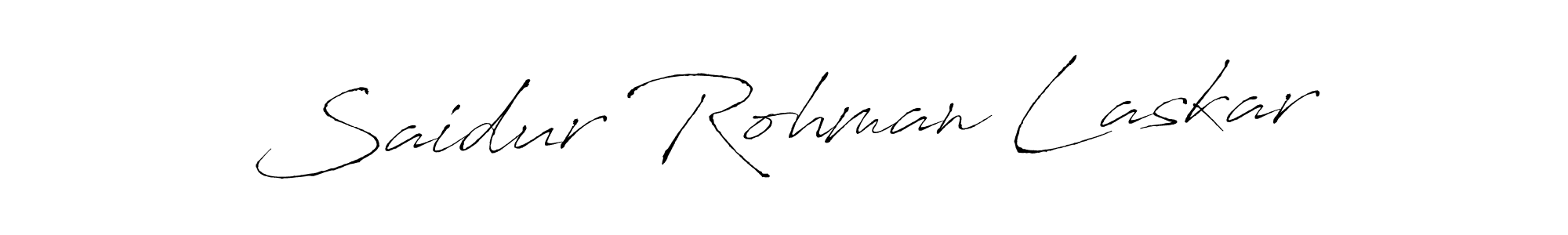 Make a short Saidur Rohman Laskar signature style. Manage your documents anywhere anytime using Antro_Vectra. Create and add eSignatures, submit forms, share and send files easily. Saidur Rohman Laskar signature style 6 images and pictures png
