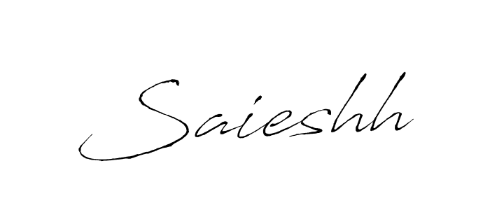 How to make Saieshh signature? Antro_Vectra is a professional autograph style. Create handwritten signature for Saieshh name. Saieshh signature style 6 images and pictures png