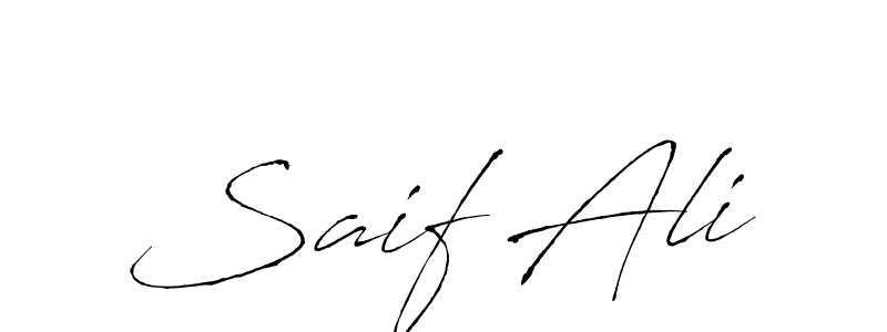 Create a beautiful signature design for name Saif Ali. With this signature (Antro_Vectra) fonts, you can make a handwritten signature for free. Saif Ali signature style 6 images and pictures png