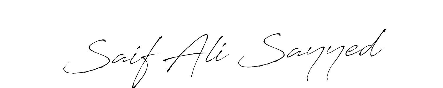 You can use this online signature creator to create a handwritten signature for the name Saif Ali Sayyed. This is the best online autograph maker. Saif Ali Sayyed signature style 6 images and pictures png