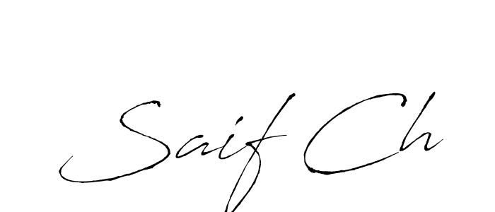 Also You can easily find your signature by using the search form. We will create Saif Ch name handwritten signature images for you free of cost using Antro_Vectra sign style. Saif Ch signature style 6 images and pictures png