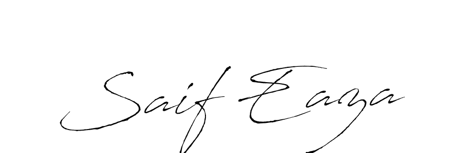 Design your own signature with our free online signature maker. With this signature software, you can create a handwritten (Antro_Vectra) signature for name Saif Eaza. Saif Eaza signature style 6 images and pictures png