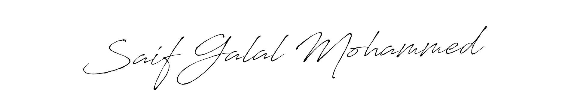 Design your own signature with our free online signature maker. With this signature software, you can create a handwritten (Antro_Vectra) signature for name Saif Galal Mohammed. Saif Galal Mohammed signature style 6 images and pictures png