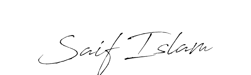 How to make Saif Islam signature? Antro_Vectra is a professional autograph style. Create handwritten signature for Saif Islam name. Saif Islam signature style 6 images and pictures png