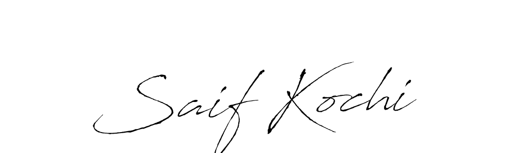 Also You can easily find your signature by using the search form. We will create Saif Kochi name handwritten signature images for you free of cost using Antro_Vectra sign style. Saif Kochi signature style 6 images and pictures png