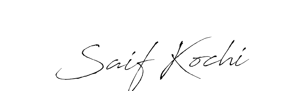 Create a beautiful signature design for name Saif Kochi. With this signature (Antro_Vectra) fonts, you can make a handwritten signature for free. Saif Kochi signature style 6 images and pictures png