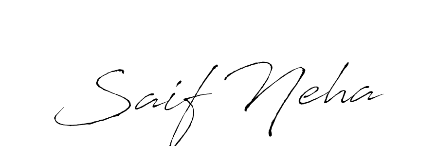 You should practise on your own different ways (Antro_Vectra) to write your name (Saif Neha) in signature. don't let someone else do it for you. Saif Neha signature style 6 images and pictures png