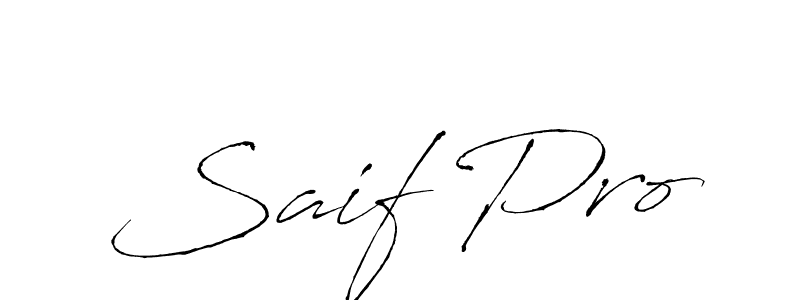 The best way (Antro_Vectra) to make a short signature is to pick only two or three words in your name. The name Saif Pro include a total of six letters. For converting this name. Saif Pro signature style 6 images and pictures png