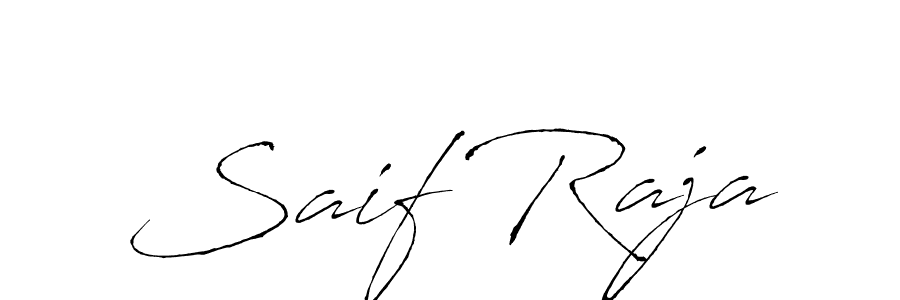 Design your own signature with our free online signature maker. With this signature software, you can create a handwritten (Antro_Vectra) signature for name Saif Raja. Saif Raja signature style 6 images and pictures png