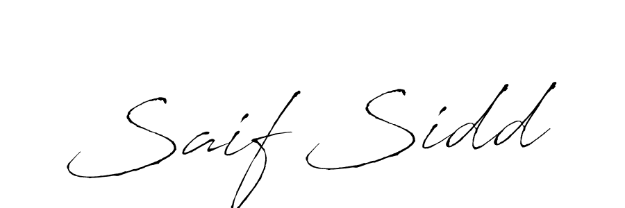 Also You can easily find your signature by using the search form. We will create Saif Sidd name handwritten signature images for you free of cost using Antro_Vectra sign style. Saif Sidd signature style 6 images and pictures png