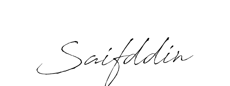 Use a signature maker to create a handwritten signature online. With this signature software, you can design (Antro_Vectra) your own signature for name Saifddin. Saifddin signature style 6 images and pictures png