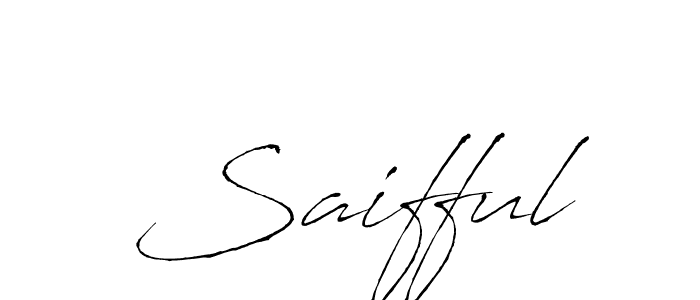 Create a beautiful signature design for name Saifful. With this signature (Antro_Vectra) fonts, you can make a handwritten signature for free. Saifful signature style 6 images and pictures png