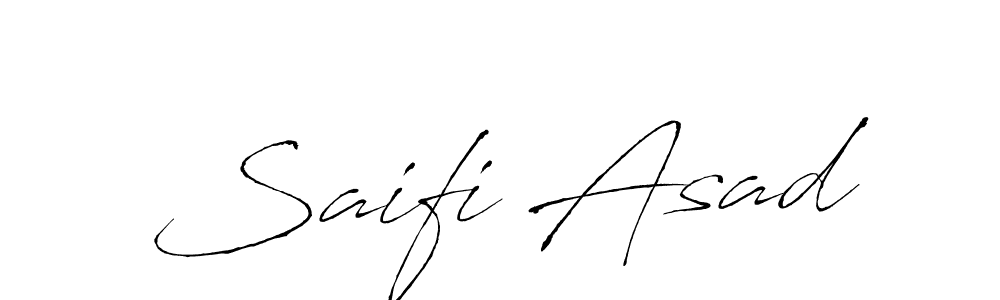 How to make Saifi Asad name signature. Use Antro_Vectra style for creating short signs online. This is the latest handwritten sign. Saifi Asad signature style 6 images and pictures png