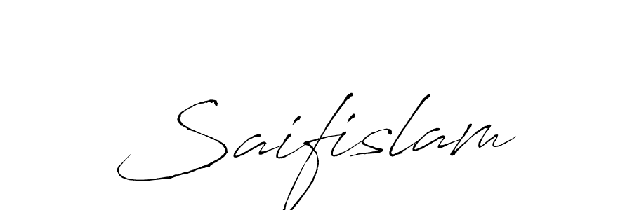 Design your own signature with our free online signature maker. With this signature software, you can create a handwritten (Antro_Vectra) signature for name Saifislam. Saifislam signature style 6 images and pictures png