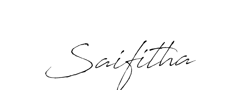 Saifitha stylish signature style. Best Handwritten Sign (Antro_Vectra) for my name. Handwritten Signature Collection Ideas for my name Saifitha. Saifitha signature style 6 images and pictures png