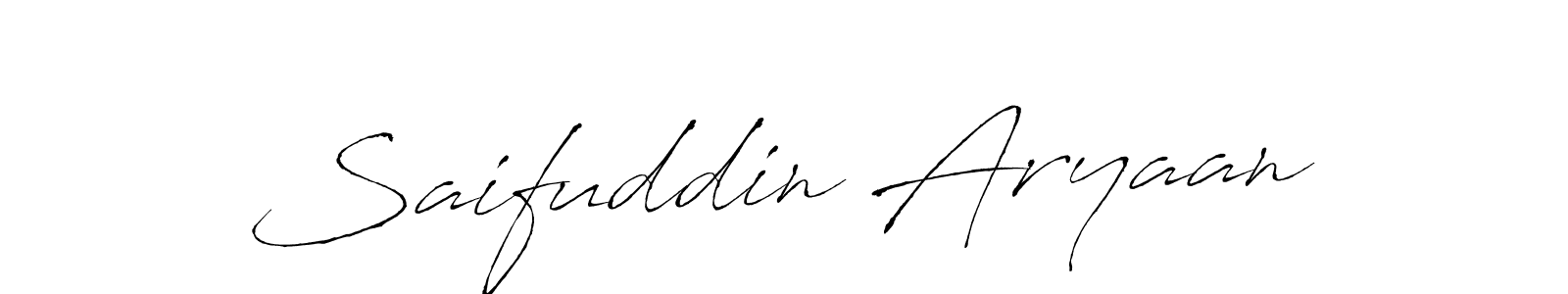 Use a signature maker to create a handwritten signature online. With this signature software, you can design (Antro_Vectra) your own signature for name Saifuddin Aryaan. Saifuddin Aryaan signature style 6 images and pictures png