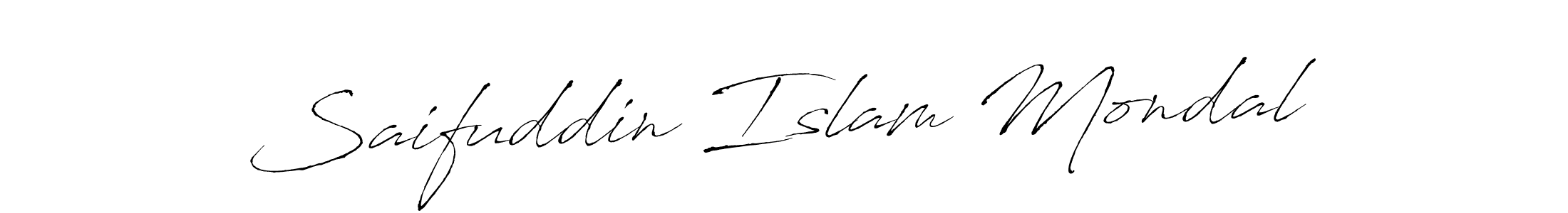 Use a signature maker to create a handwritten signature online. With this signature software, you can design (Antro_Vectra) your own signature for name Saifuddin Islam Mondal. Saifuddin Islam Mondal signature style 6 images and pictures png