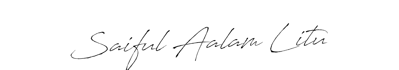 You can use this online signature creator to create a handwritten signature for the name Saiful Aalam Litu. This is the best online autograph maker. Saiful Aalam Litu signature style 6 images and pictures png