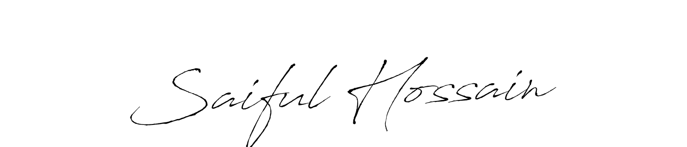 How to make Saiful Hossain name signature. Use Antro_Vectra style for creating short signs online. This is the latest handwritten sign. Saiful Hossain signature style 6 images and pictures png