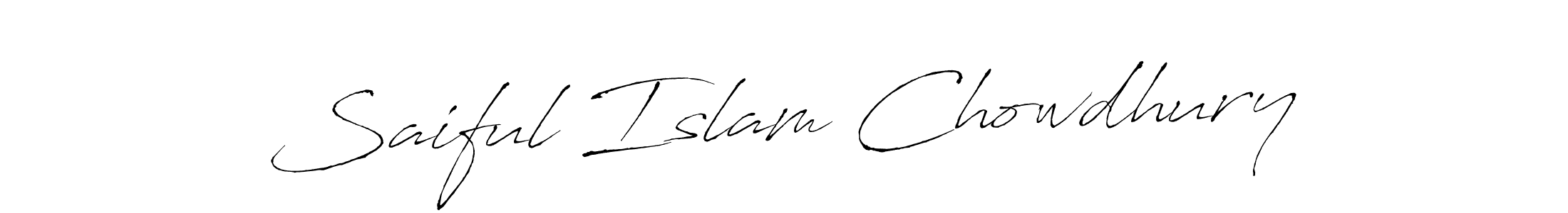 How to make Saiful Islam Chowdhury signature? Antro_Vectra is a professional autograph style. Create handwritten signature for Saiful Islam Chowdhury name. Saiful Islam Chowdhury signature style 6 images and pictures png