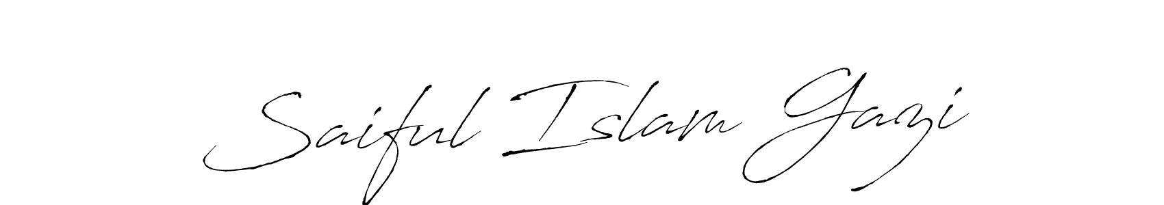 Also we have Saiful Islam Gazi name is the best signature style. Create professional handwritten signature collection using Antro_Vectra autograph style. Saiful Islam Gazi signature style 6 images and pictures png