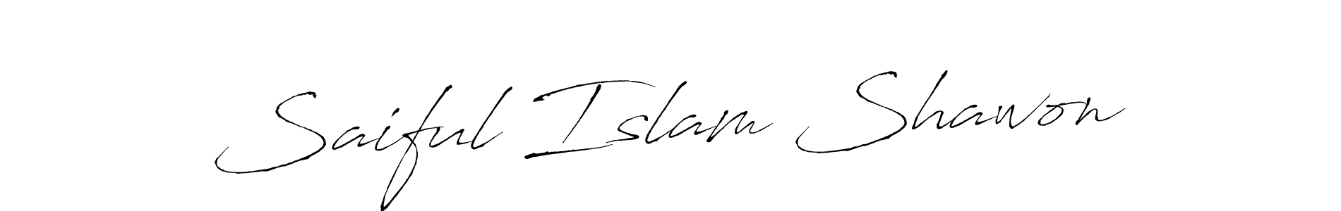 It looks lik you need a new signature style for name Saiful Islam Shawon. Design unique handwritten (Antro_Vectra) signature with our free signature maker in just a few clicks. Saiful Islam Shawon signature style 6 images and pictures png