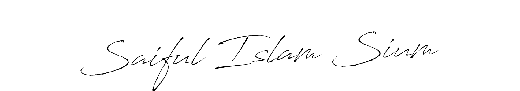 Use a signature maker to create a handwritten signature online. With this signature software, you can design (Antro_Vectra) your own signature for name Saiful Islam Sium. Saiful Islam Sium signature style 6 images and pictures png