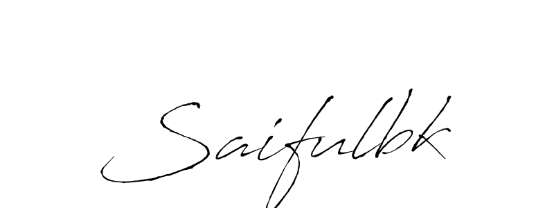 How to make Saifulbk name signature. Use Antro_Vectra style for creating short signs online. This is the latest handwritten sign. Saifulbk signature style 6 images and pictures png