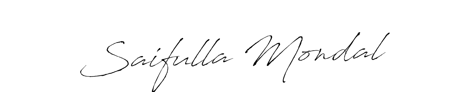 Saifulla Mondal stylish signature style. Best Handwritten Sign (Antro_Vectra) for my name. Handwritten Signature Collection Ideas for my name Saifulla Mondal. Saifulla Mondal signature style 6 images and pictures png