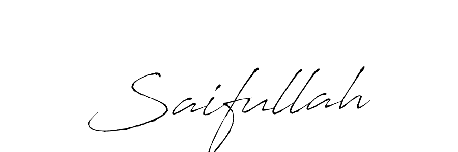 How to make Saifullah signature? Antro_Vectra is a professional autograph style. Create handwritten signature for Saifullah name. Saifullah signature style 6 images and pictures png