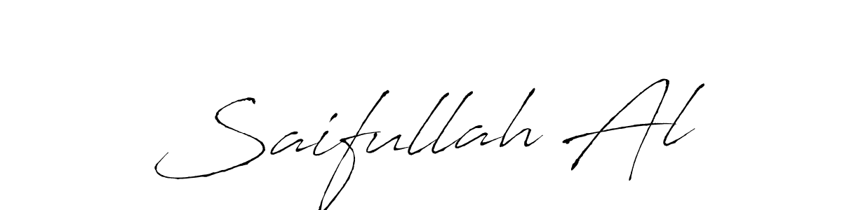 Also we have Saifullah Al name is the best signature style. Create professional handwritten signature collection using Antro_Vectra autograph style. Saifullah Al signature style 6 images and pictures png