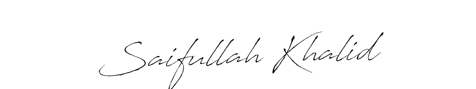 It looks lik you need a new signature style for name Saifullah Khalid. Design unique handwritten (Antro_Vectra) signature with our free signature maker in just a few clicks. Saifullah Khalid signature style 6 images and pictures png