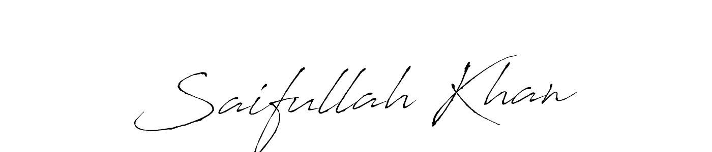 Make a beautiful signature design for name Saifullah Khan. Use this online signature maker to create a handwritten signature for free. Saifullah Khan signature style 6 images and pictures png