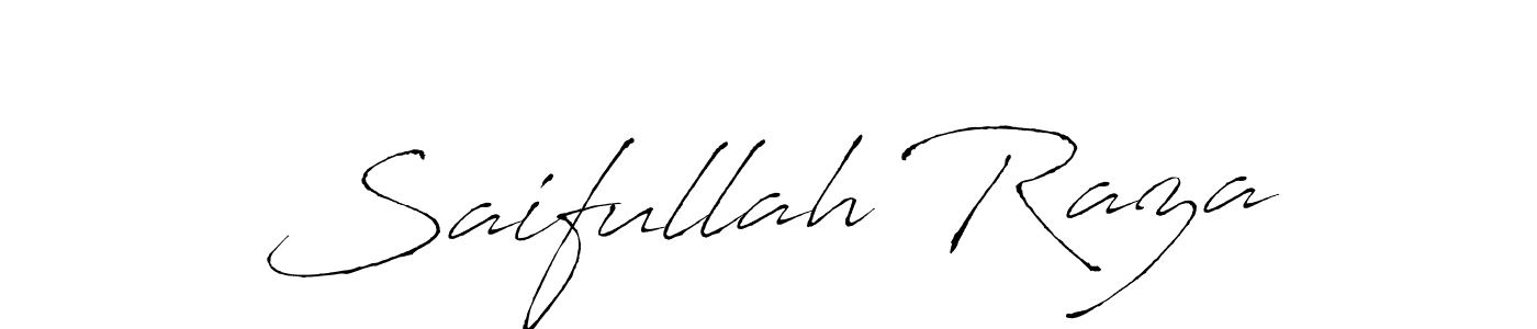 Make a beautiful signature design for name Saifullah Raza. With this signature (Antro_Vectra) style, you can create a handwritten signature for free. Saifullah Raza signature style 6 images and pictures png