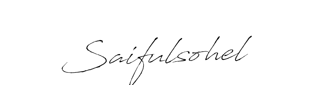 if you are searching for the best signature style for your name Saifulsohel. so please give up your signature search. here we have designed multiple signature styles  using Antro_Vectra. Saifulsohel signature style 6 images and pictures png