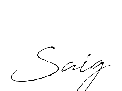 Make a beautiful signature design for name Saig. Use this online signature maker to create a handwritten signature for free. Saig signature style 6 images and pictures png