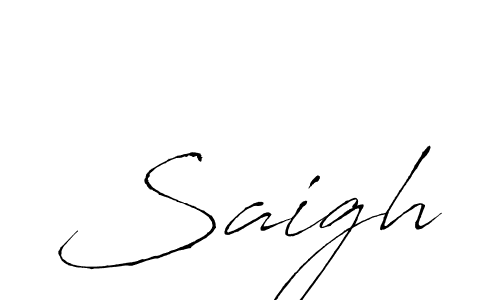 Saigh stylish signature style. Best Handwritten Sign (Antro_Vectra) for my name. Handwritten Signature Collection Ideas for my name Saigh. Saigh signature style 6 images and pictures png