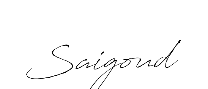 Saigoud stylish signature style. Best Handwritten Sign (Antro_Vectra) for my name. Handwritten Signature Collection Ideas for my name Saigoud. Saigoud signature style 6 images and pictures png