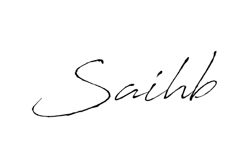 The best way (Antro_Vectra) to make a short signature is to pick only two or three words in your name. The name Saihb include a total of six letters. For converting this name. Saihb signature style 6 images and pictures png