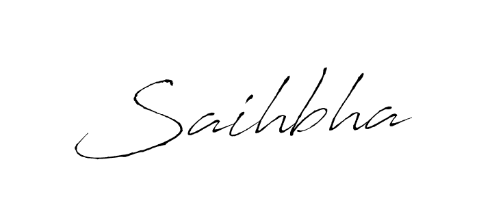 How to make Saihbha signature? Antro_Vectra is a professional autograph style. Create handwritten signature for Saihbha name. Saihbha signature style 6 images and pictures png