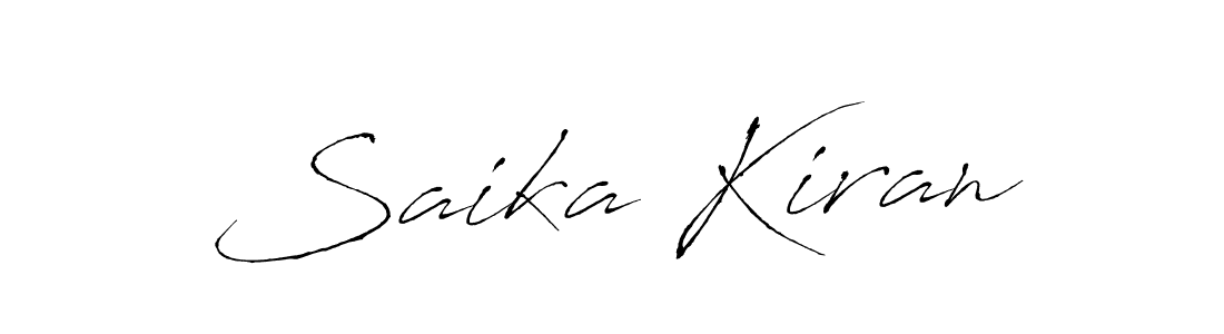 The best way (Antro_Vectra) to make a short signature is to pick only two or three words in your name. The name Saika Kiran include a total of six letters. For converting this name. Saika Kiran signature style 6 images and pictures png