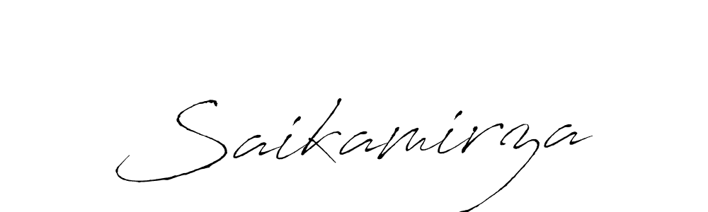 Design your own signature with our free online signature maker. With this signature software, you can create a handwritten (Antro_Vectra) signature for name Saikamirza. Saikamirza signature style 6 images and pictures png