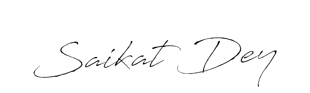 Create a beautiful signature design for name Saikat Dey. With this signature (Antro_Vectra) fonts, you can make a handwritten signature for free. Saikat Dey signature style 6 images and pictures png