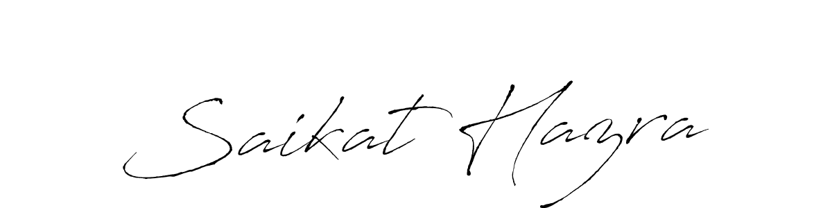 How to make Saikat Hazra name signature. Use Antro_Vectra style for creating short signs online. This is the latest handwritten sign. Saikat Hazra signature style 6 images and pictures png