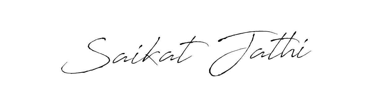 Saikat Jathi stylish signature style. Best Handwritten Sign (Antro_Vectra) for my name. Handwritten Signature Collection Ideas for my name Saikat Jathi. Saikat Jathi signature style 6 images and pictures png