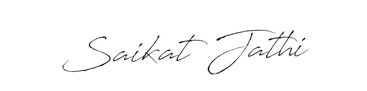 Saikat Jathi stylish signature style. Best Handwritten Sign (Antro_Vectra) for my name. Handwritten Signature Collection Ideas for my name Saikat Jathi. Saikat Jathi signature style 6 images and pictures png